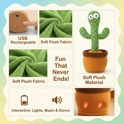 Talking & Dancing Cactus This Toy Talks