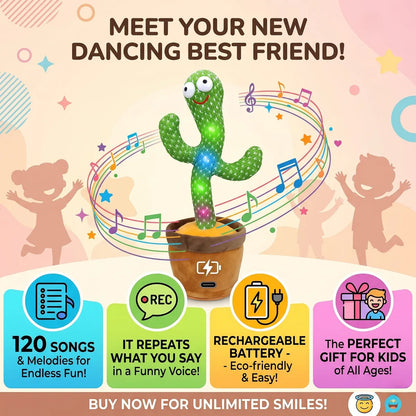 Talking & Dancing Cactus This Toy Talks